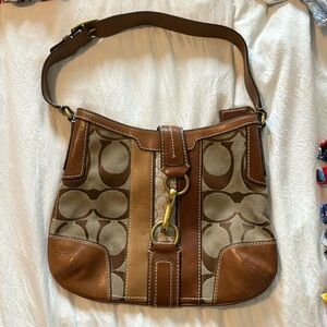 Authentic Coach Horsebit over the shoulder purse